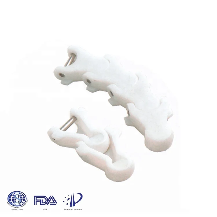 Hongsbelt 1701TAB Высококачественная пищевая конвейерная лента, пластиковая килевая цепь