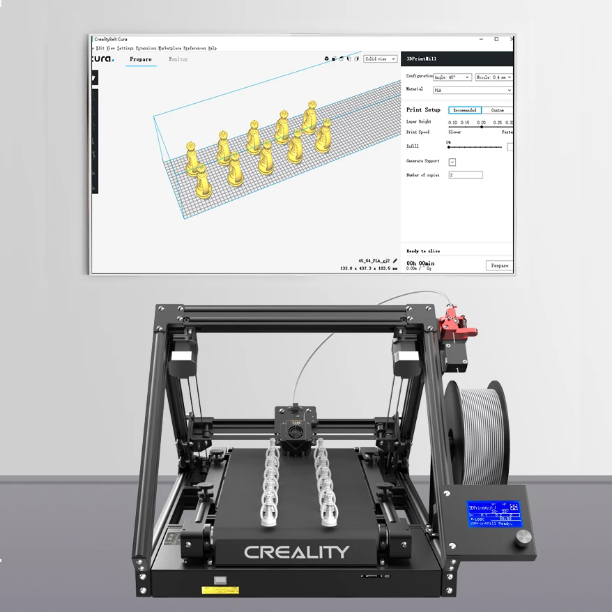  Creality 3dprintmill бесконечные-ось Z печать