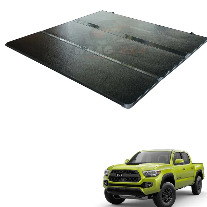 Aluminum Alloy Hard Tri-Fold Tonneau Cover Pickup Truck Bed Cover Off Road Accessories For TOYOTA Tacoma