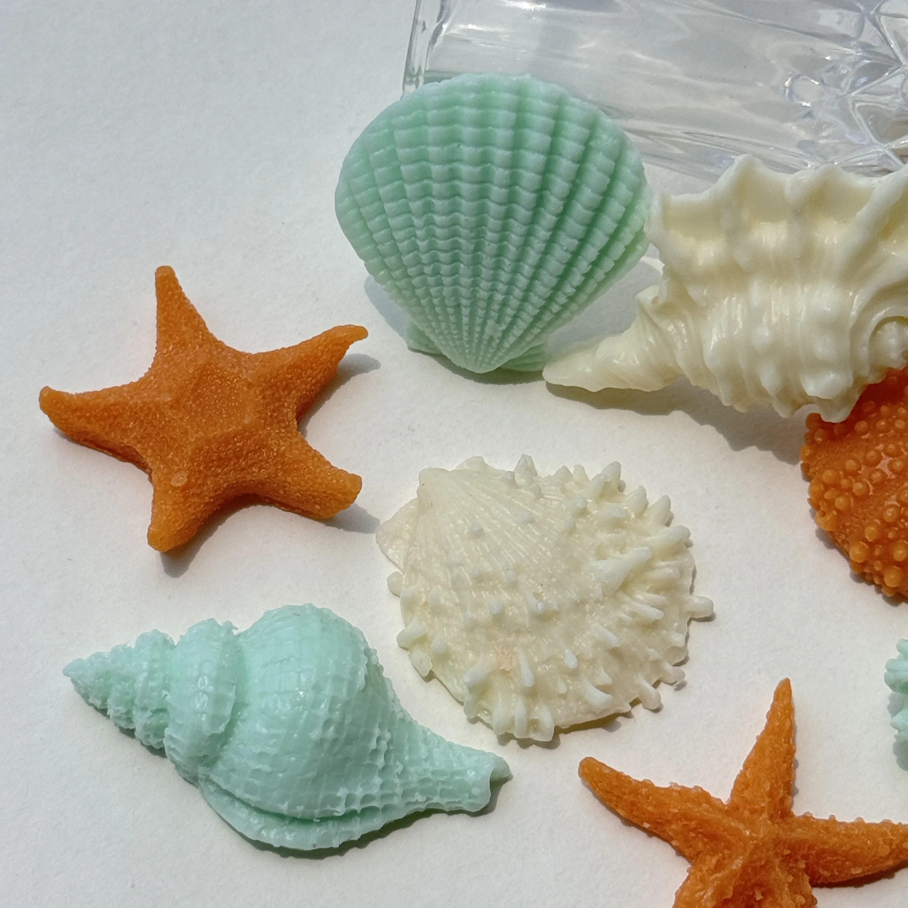 Private Label New Colorful Starfish Sea Shell Conch Essential Oil Shape Gift Soap Handmade Body Soap