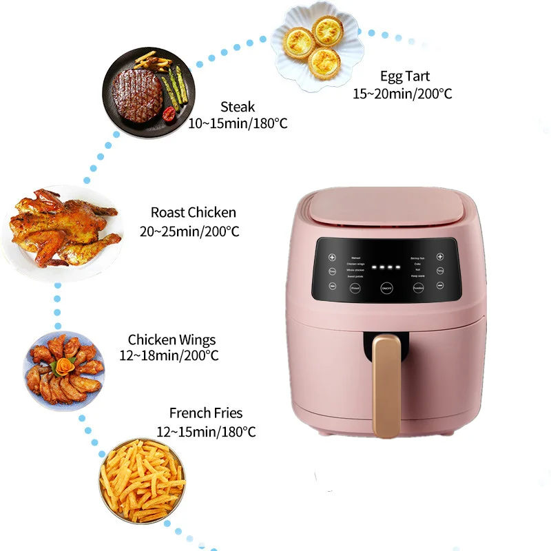 Reusable food potato chip automatic basket lift price freidora de aire digital manufacturers electric oven air fryer digital