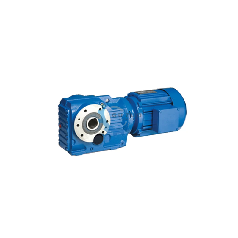 Guzuo 2021 High Toruqe KA Series Spiral Bevel Helical Gearbox Speed Reducer For Output Flange Geared Motor