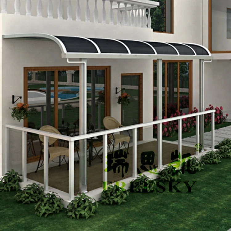 
waterproof metal aluminum frame with polycarbonate gazebo shed pergola 