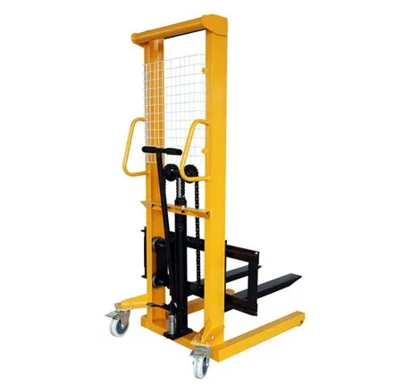 Straddle-leg 1.6m Manual forklift stacker hydraulic Pallet Stacker