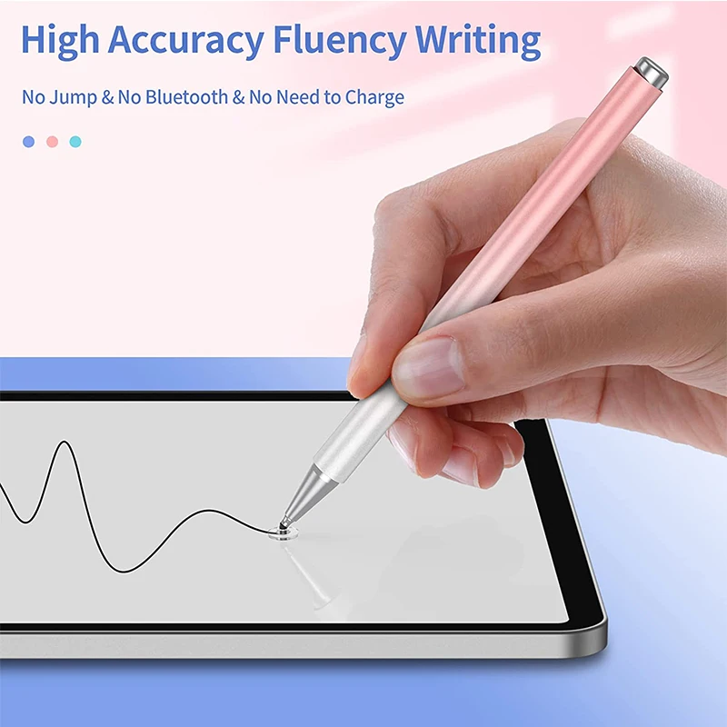 Capacitive Replacement Tip Pencil Pen Disc Rubber Tip Fine Point Passive Writing Touch Screen Stylus Pen With Tips