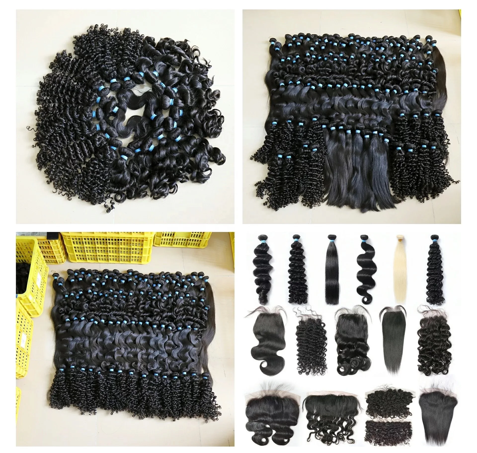 
cheap price quality o-processed tight weft n virgin hair 