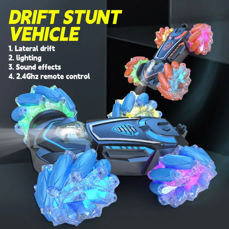 New 2.4Ghz Gesture Sensing Rc Stunt Car Double Side Drifting 360 Rotating Remote Rontrol Car