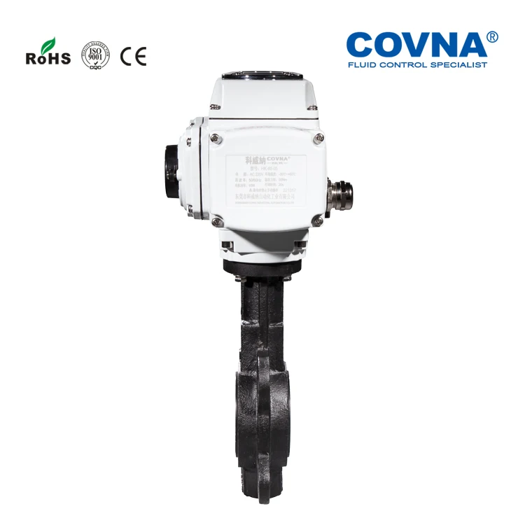 COVNA моторизованный клапан 110v 10-дюймовый электрический клапан-бабочка