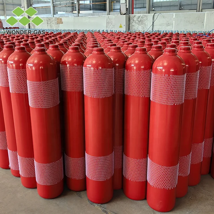 Large Quantity DNV 68L CO2 Gas Cylinder With TPED And ISO9809-1 Standard for Low Price South American Markets