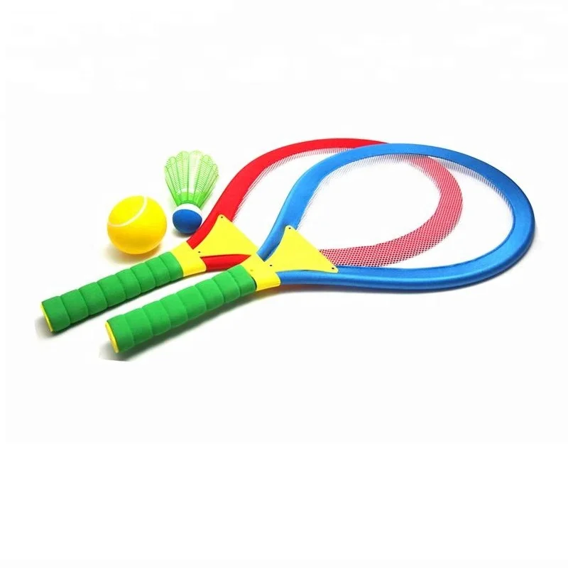 New product ideas 2021 wholesale children outdoor toy with ball 2 in 1 tennis badminton racket set toy kids sport toys for child