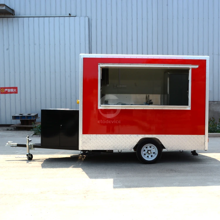 Wholesale Price Fast food trucks Mobile food trailer food vending van Catering trailer dessert cart
