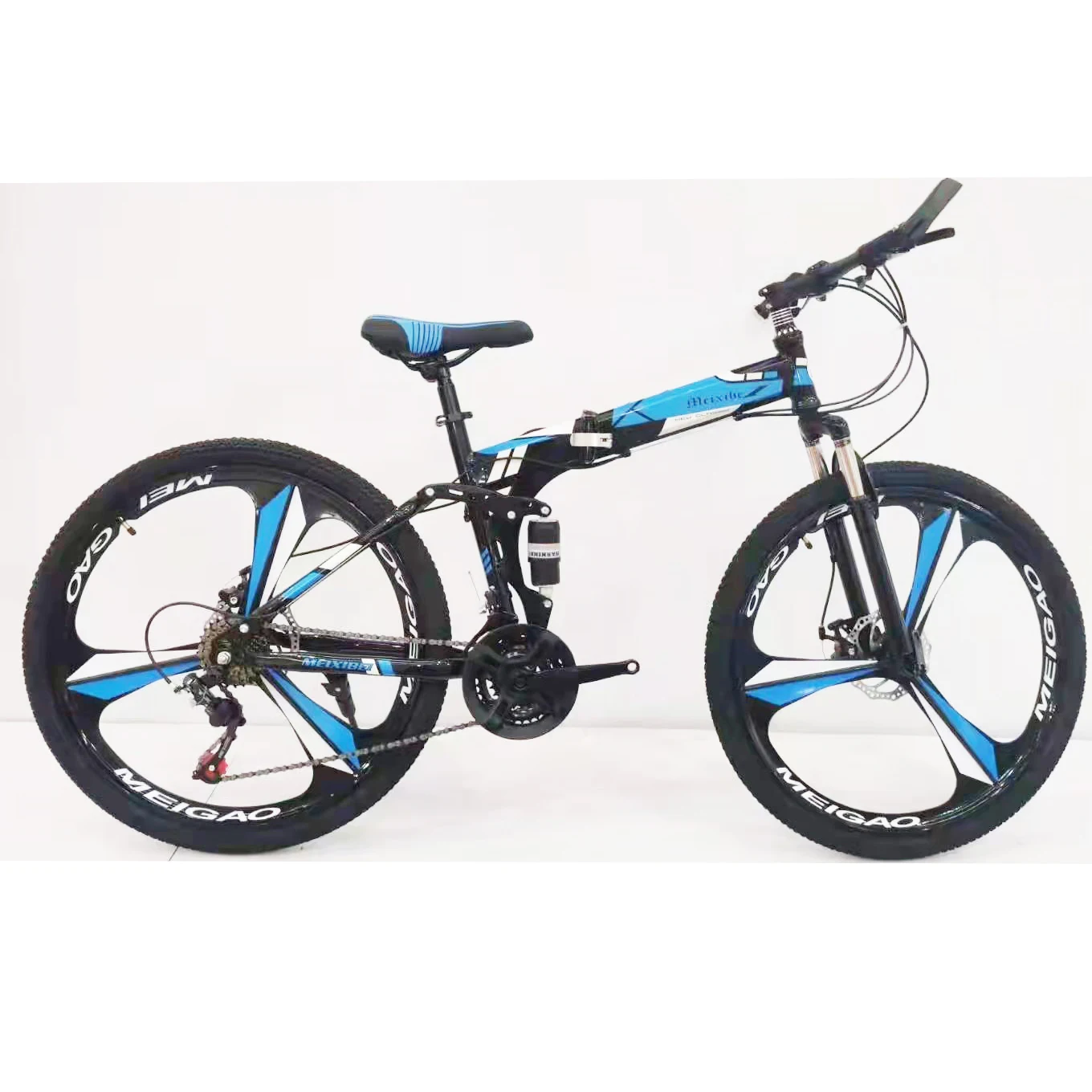 2023  26 inches 21 speed carbon steel frame folding bike bmx magnesium ally rim mtb bike