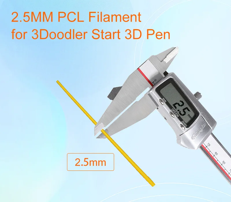 Sundi3D 3D Pen Filament Sticks PCL 2.5MM Kids Doodler Pen Material 5M/Roll 10 Colors Refill 3D Pen printer filament plastic