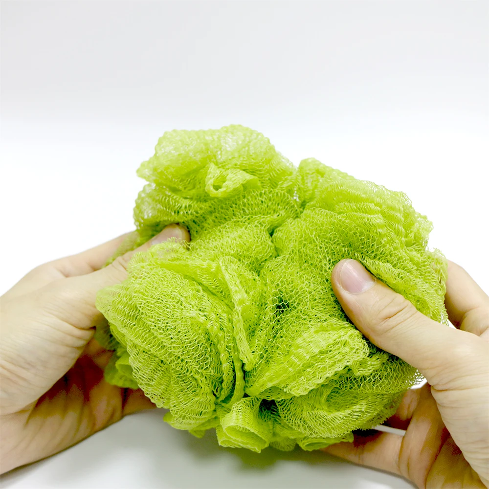 100g Crumpled Design Bath Sponge Loofah Bath Ball Extra-Large Mesh Puff Scrubber Big Full Lather Cleanse Exfoliate