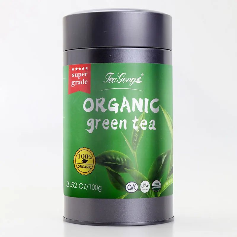 High Quality Longjing Tea Health Slimming Organic Tea 100g/Can Tinned China Longjing Green Tea