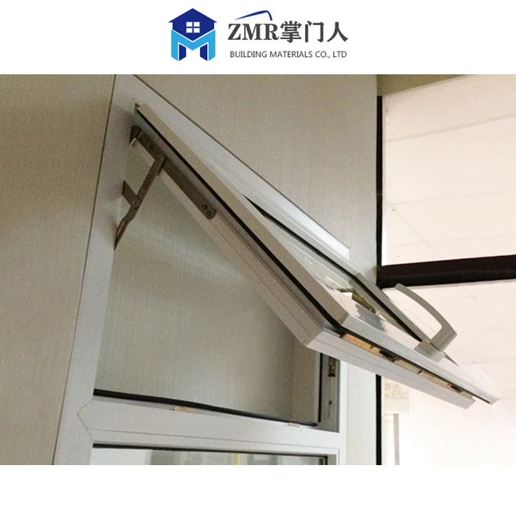 Upvc top hung window european pvc casement window american style pvc swing window