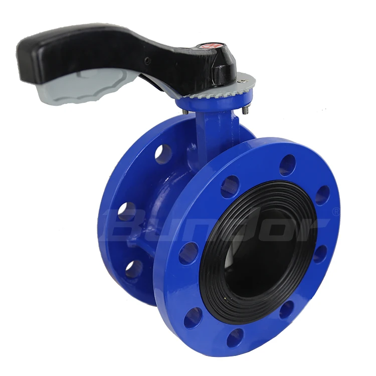 Bundor 8 Inch Class 150 EPDM seat aluminum handle operated flanged butterfly valve