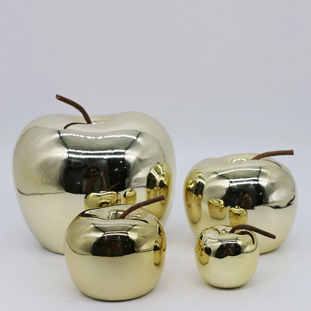 Modern design home decoration ceramic fruit decor for Christmas decoration