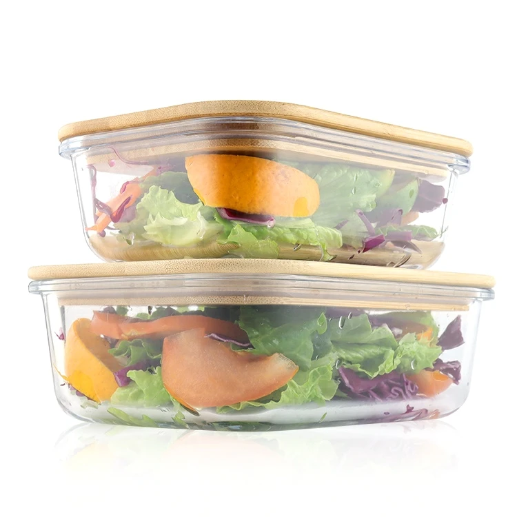 glass heating lunch box food containers with lid