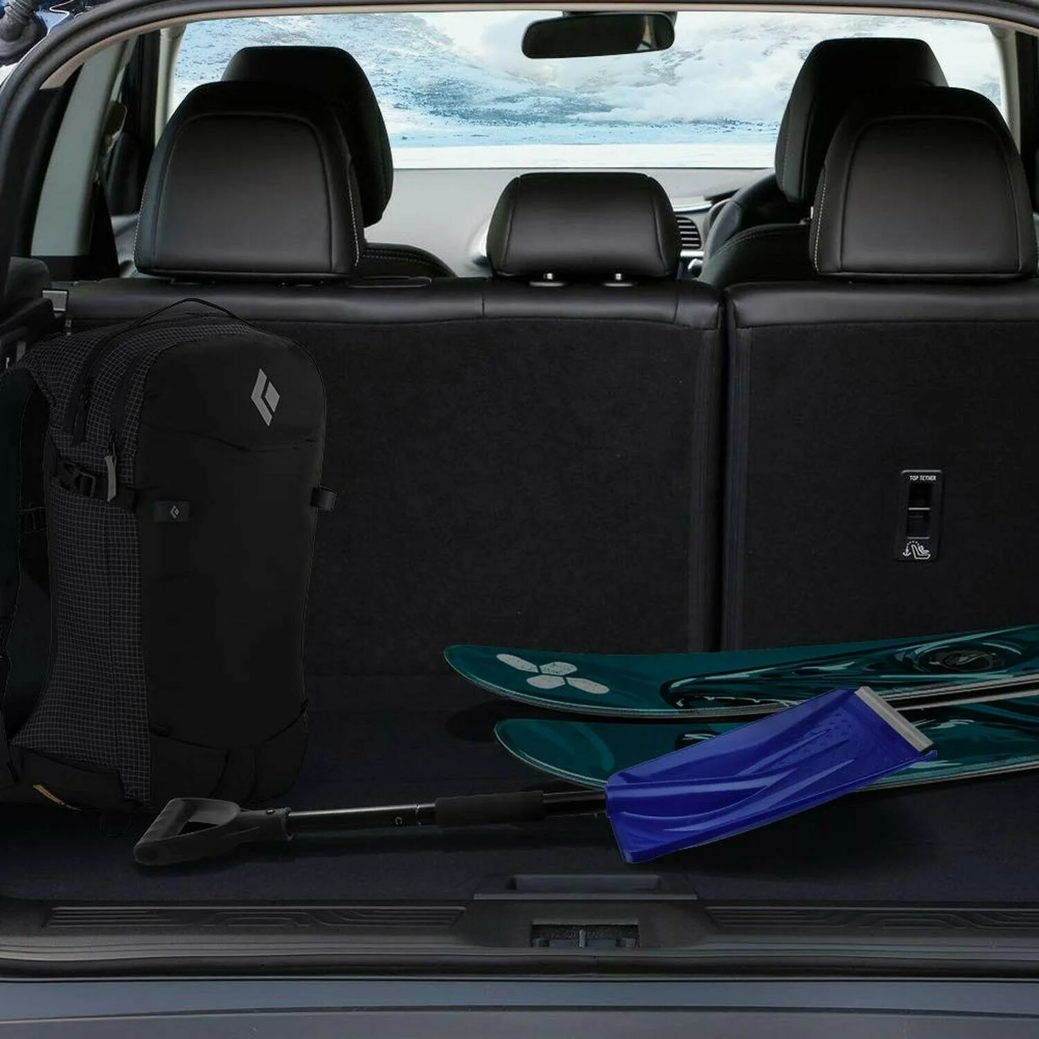 
Snow Shovel, Detachable Plastic Snow Shovel with D-Grip Handle 