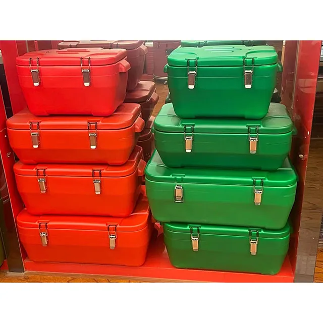 Extra large double insulated bucket casserole food warmer set party and  picnic ice cooler box Storage Box food warmer hotpot