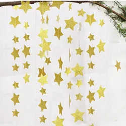 4M Star Glitter Paper Garland Wedding Party Decorations String Favors