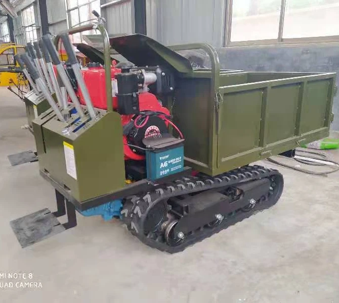Power Barrow Crawler Tracked Mini Dumper Rubber Track