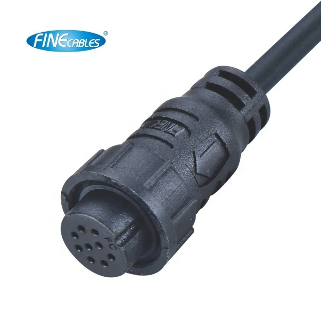 Electrical IP67 Waterproof Molded Cable Quick Lock M16 Connector with Fix-cap