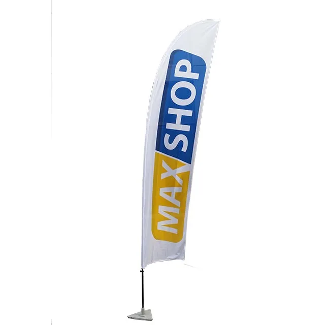 Outdoor custom printed advertising beach flags banner teardrop flags promotional feather flag