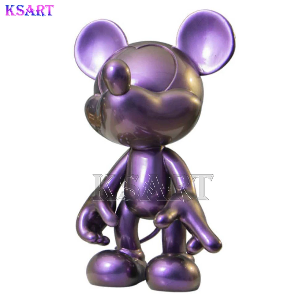 Custom modern metal Mickey  sculpture Mickey resin crafts sculpture street ornaments