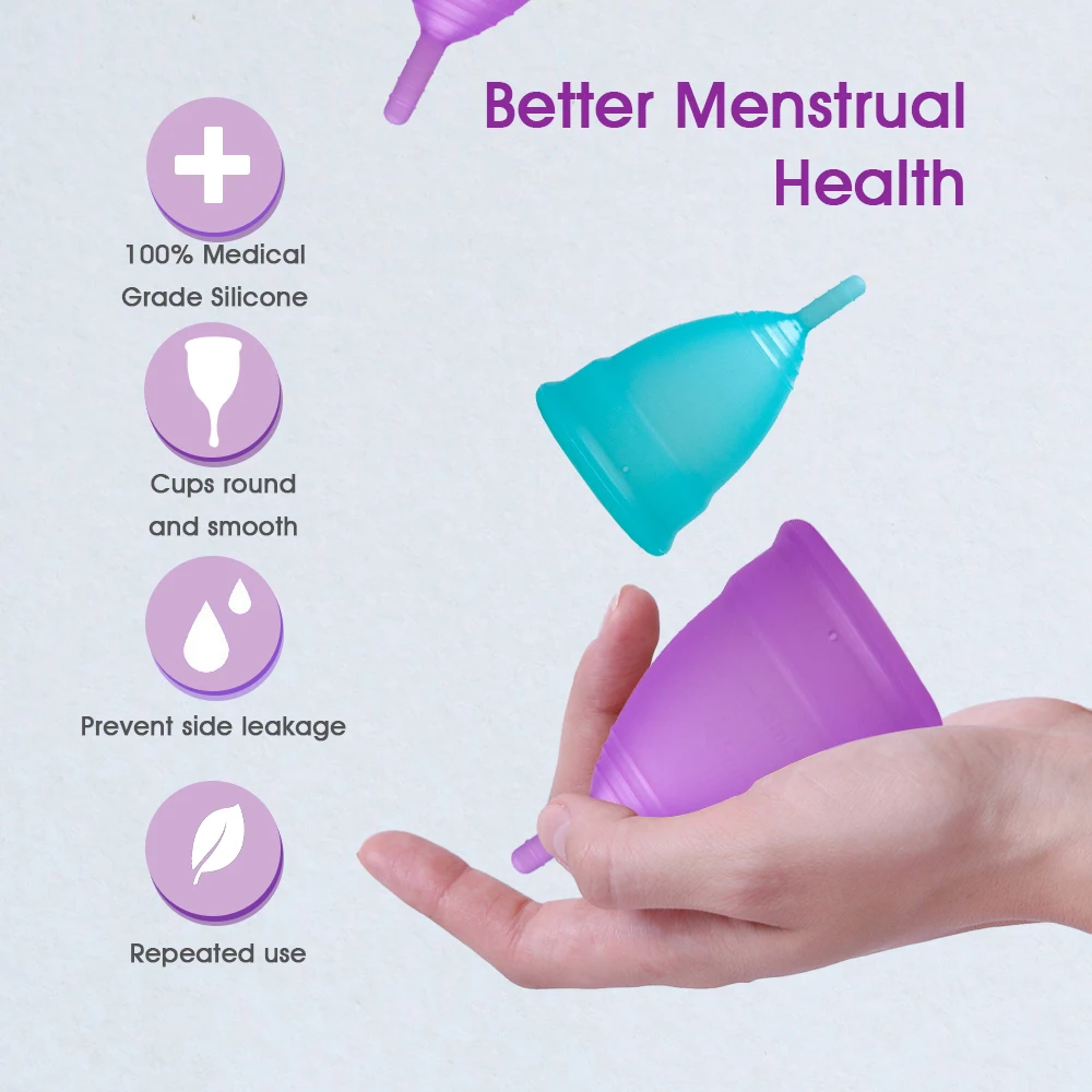Wholesale Custom Medical Silicone Period Cup Reusable Organic Women Menstrual Cups