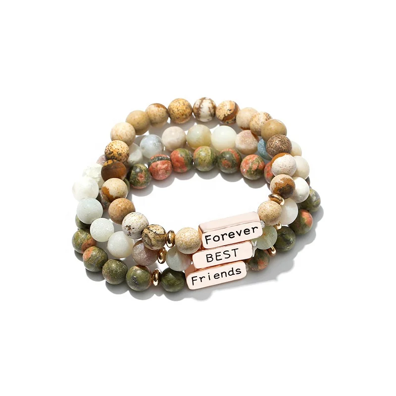 Hot Selling Jewelry 8mm Natural Sodalite Stone Bead Stretch Metal Bracelets for women Gemstones Healing Crystal Bracelets