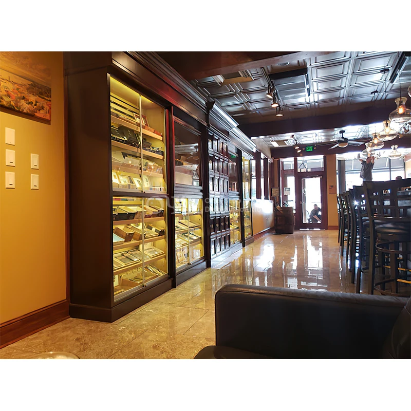 Customized High Quality Cigar Shop Cigarette Store Furniture Smoke Tobacco Showcase for Display