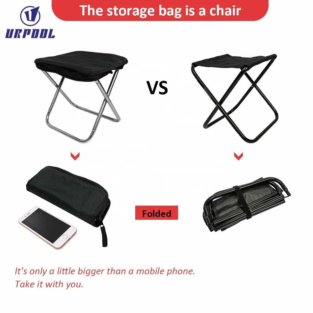 7075 aluminum alloy mini folding maza metal small foldable stools for fishing barbecue camping small folding outdoor stool