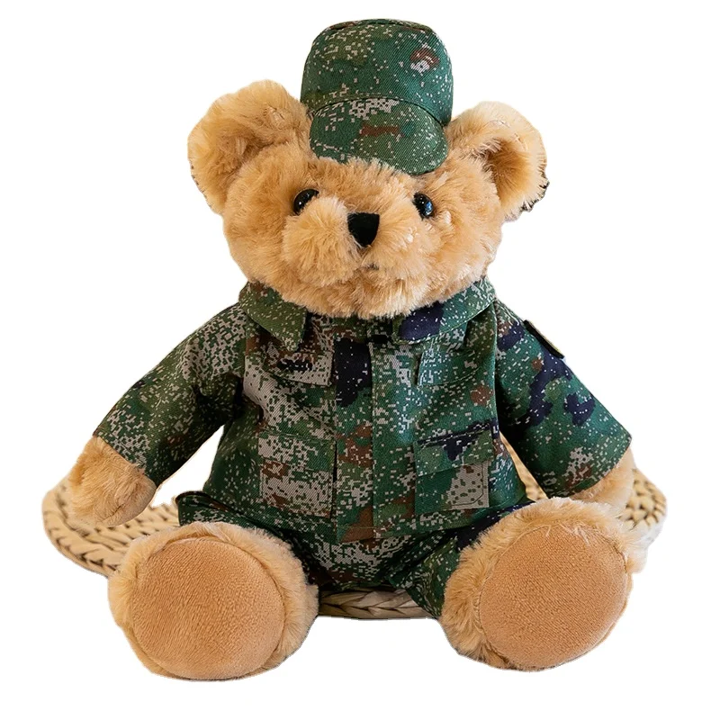 Bear Plush Toy Career Traffic Police Doctor Design Cute Fabric Stuffed Accessory Stress Relief 1688 purchase agent