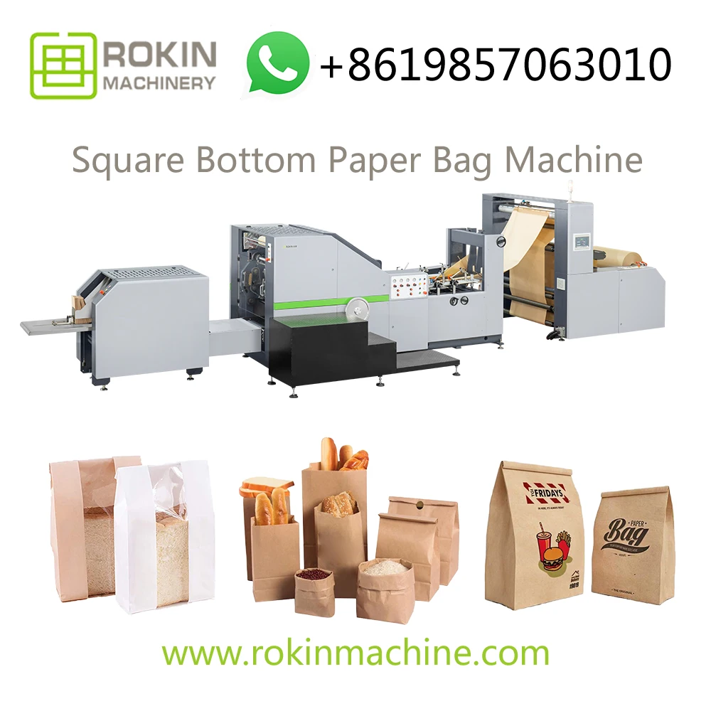 ROKIN BRAND shopping paper bag machine auto production automatic v