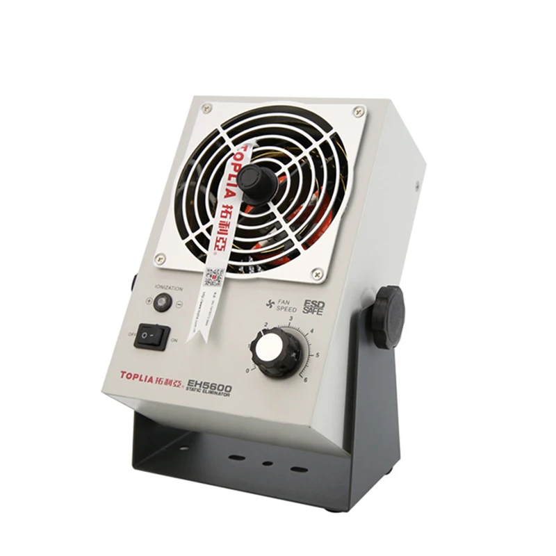 Ionizer Air Blower ESD Desktop  Air Blower Static Eliminator Anti-Static Ionized Fan TOPLIA EH5600