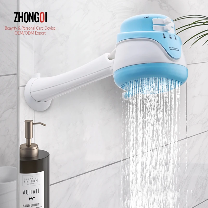 Небольшой портативный Электрический безрезервуарный нагреватель для душа с контролем температуры