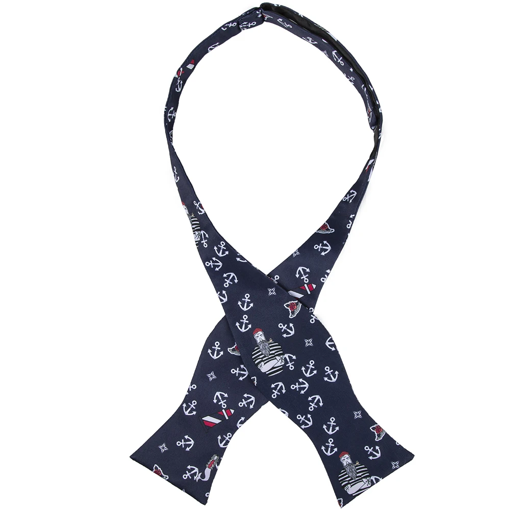 Изготовленный на заказ морской галстук-бабочка якорь Маяк Рыбак Санта-Клаус Бабочка Русалка морской парусный спорт Яхтинг самогалстук-бабочка