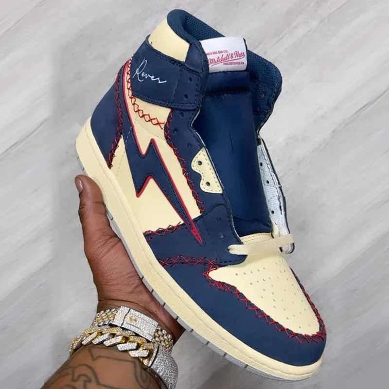 Custom Sneaker Manufacturer Small Orders Genuine Leather Retro Sports Shoes OG AJ Basketball Shoes For Men