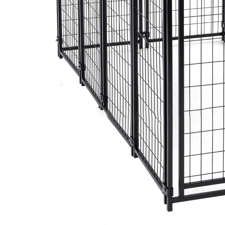 Amazon Best Selling Stainless Steel Large Firm Animal Pet Cages Dog Kennel with Wheels