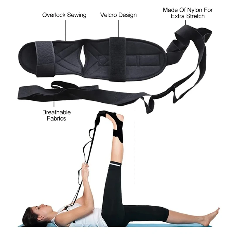 Leg Stretcher Flexstrap Yoga Strap Stretch Band Foot Flex Stretching Pilates Stretching Band Ankle Joints Fascia Stretcher