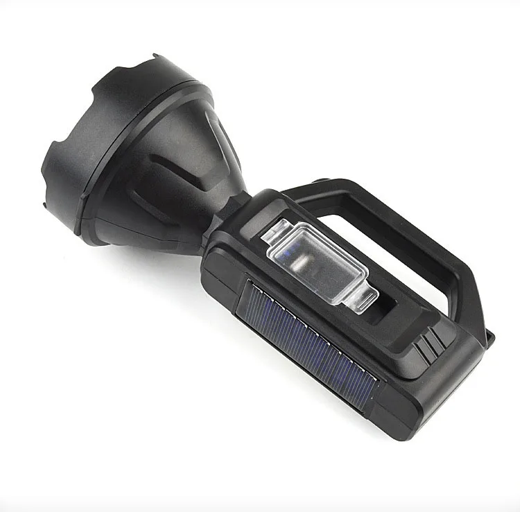 big portable solar camping emergency water explosion-proof cob led flashlight torch lamp mining hand lantern work search light