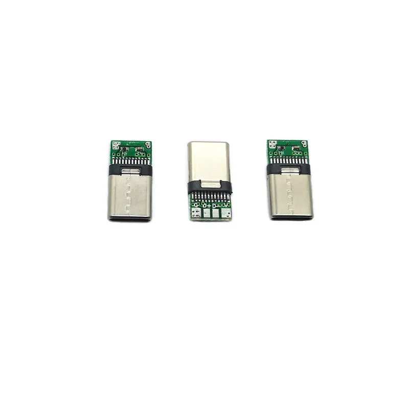  USB 3 0 1 штекер для зарядки и передачи данных Тип C штепсельная Вилка разъем с печатной