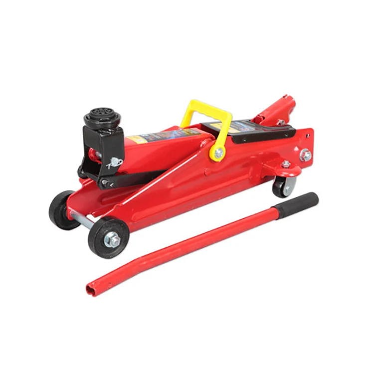 Portable manual floor jack red car hydraulic trolley jack