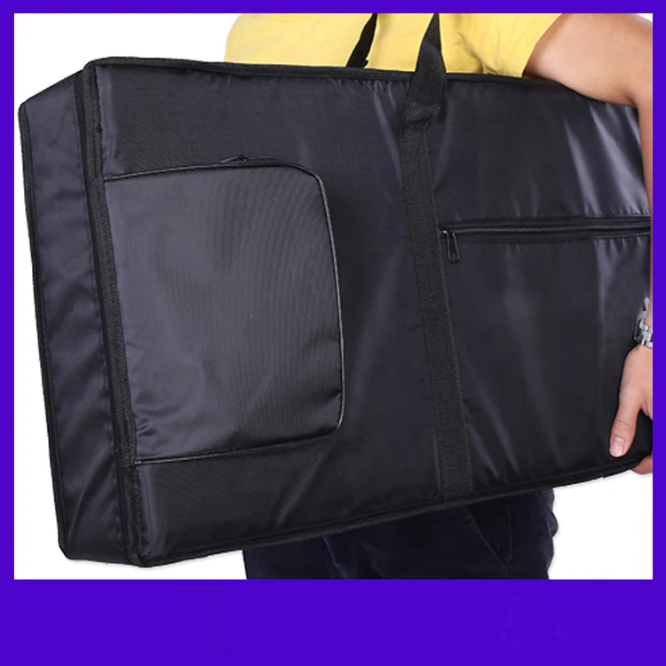H098 Wholesale Sac A Dos Sac 420D Oxford 61 Key Electronic Piano Keyboard Gig Bag Adjustable Music Instrument Carried Backpacks