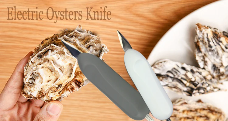 2023 New Product Electric Seafood Oysters Opener Knife With Nnon-slip Handle And Hard Blade