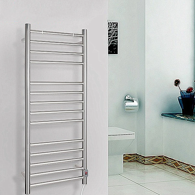 Towel Warmer Wall Mount Electric Plug-in/hardwired Heated Towel Rack Brush Finish Stainless Steel Heater 1150*450mm Logo Print