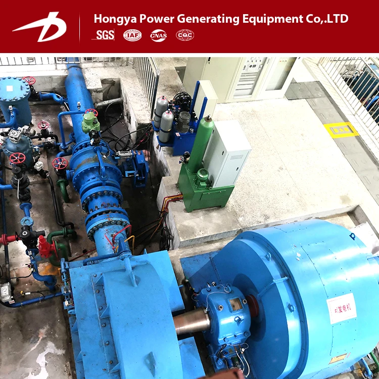 Mini hydroelectric power water turbine low rpm 200kw hydro generator