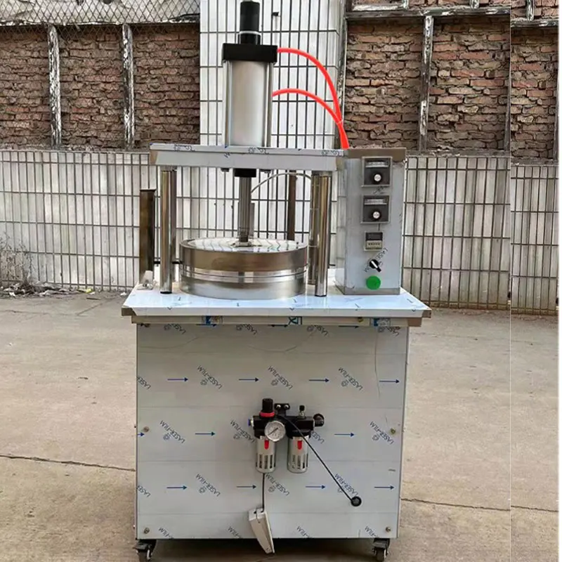 Automatic Hydraulic Chapati Maker Roasted Duck Pancake Making Machine